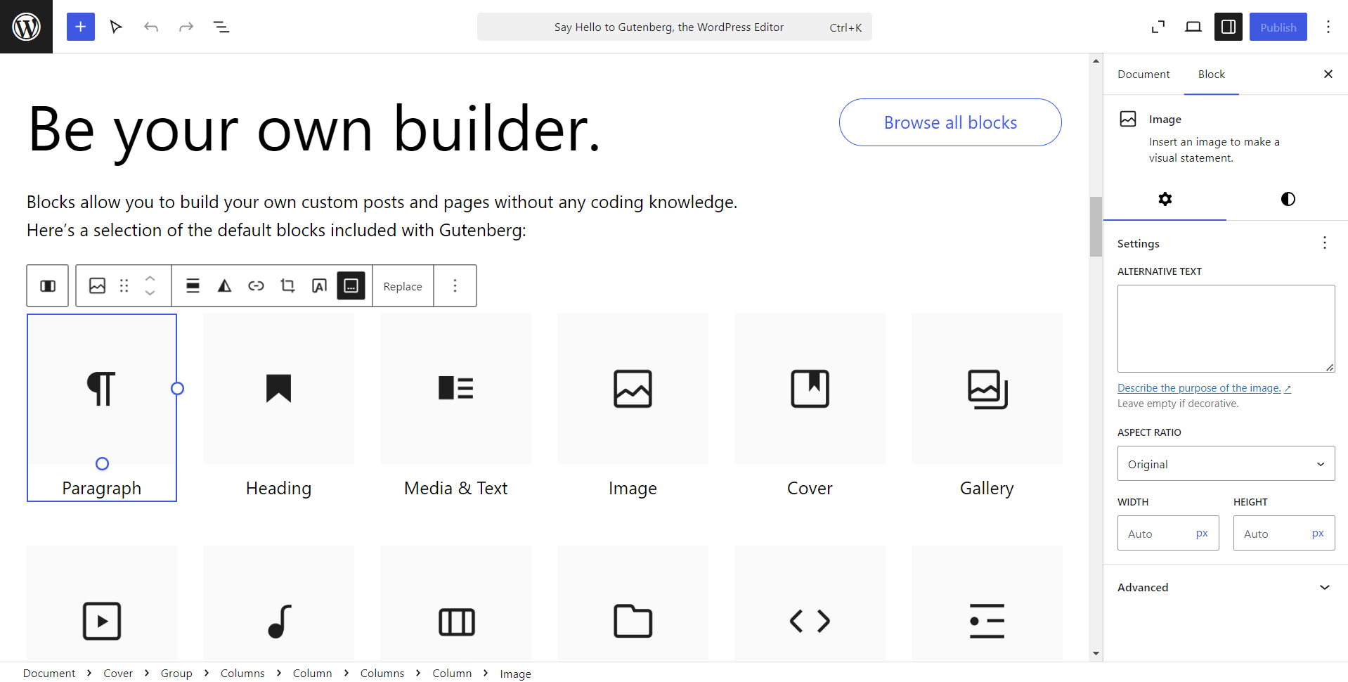 gutenberg-block-editor-clonewebx