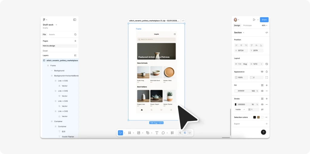 Stitch AI Review + How to Export to Elementor (2026 Guide) 10
