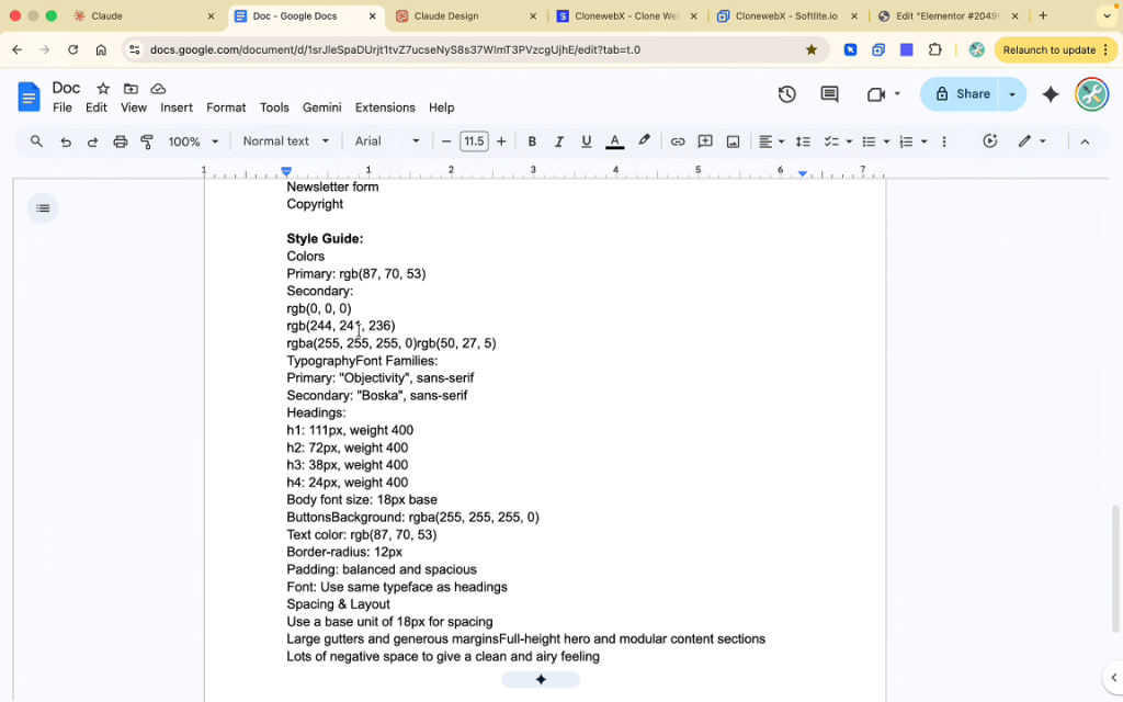 AI website builder workflow using Claude AI 18
