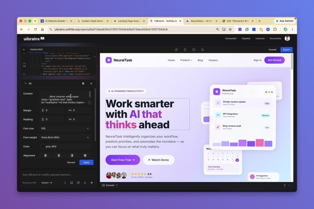 How to Build Websites with UIBrainX 4-1